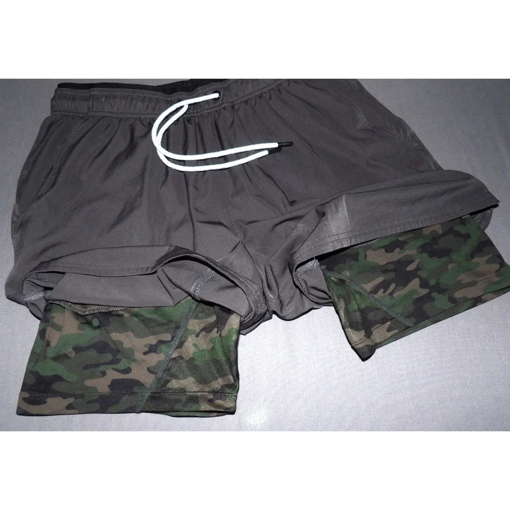 BYLT Draw String Gray Camo Lined 5